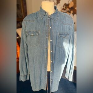 Pearl Snap Denim Shirt